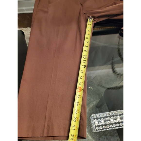 Counterparts Women's Solid Brown Polyester Mid Rise Comfort Waist capris 16 - Picture 11 of 12